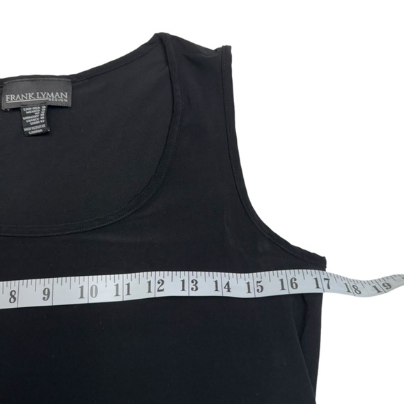 Frank Lyman Black Scoop Neck Sleeveless Midi Dress Size 10 - Picture 8 of 9